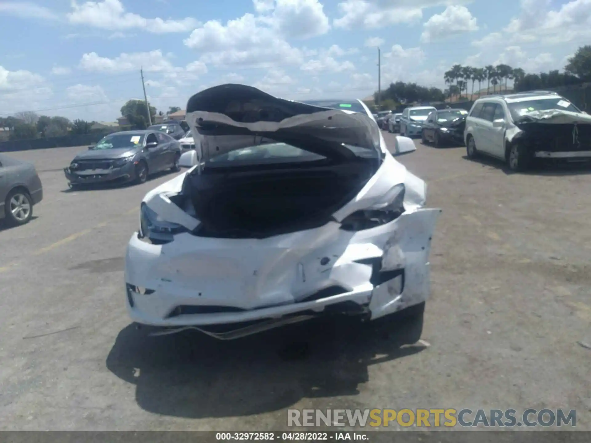 6 Photograph of a damaged car 7SAYGDEE1NF354597 TESLA MODEL Y 2022