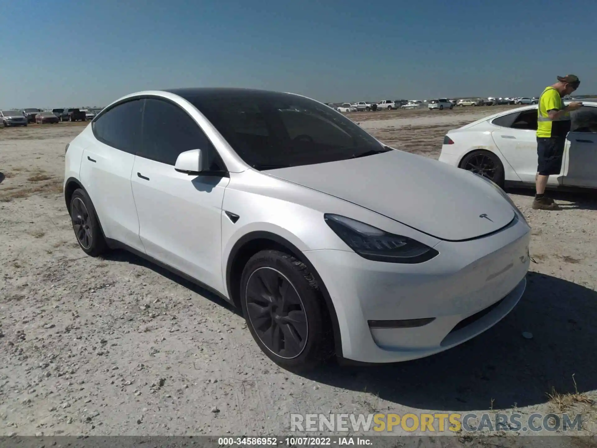 1 Фотография поврежденного автомобиля 7SAYGDEE1NF374090 TESLA MODEL Y 2022