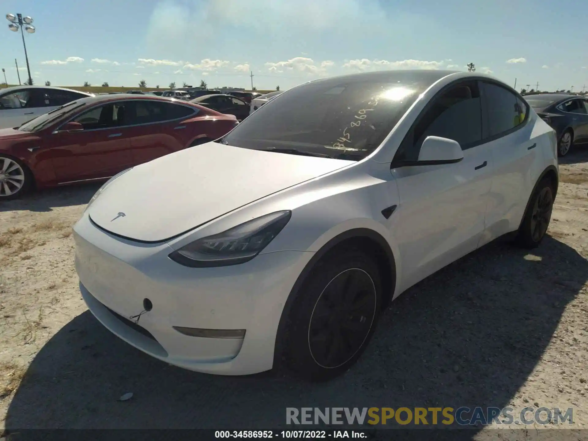 6 Фотография поврежденного автомобиля 7SAYGDEE1NF374090 TESLA MODEL Y 2022