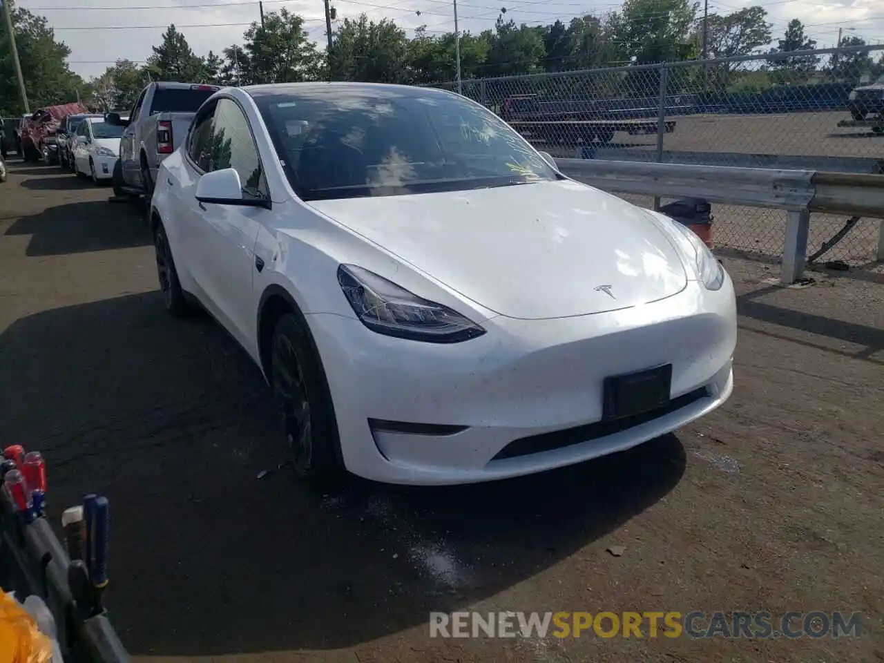 1 Photograph of a damaged car 7SAYGDEE1NF386532 TESLA MODEL Y 2022