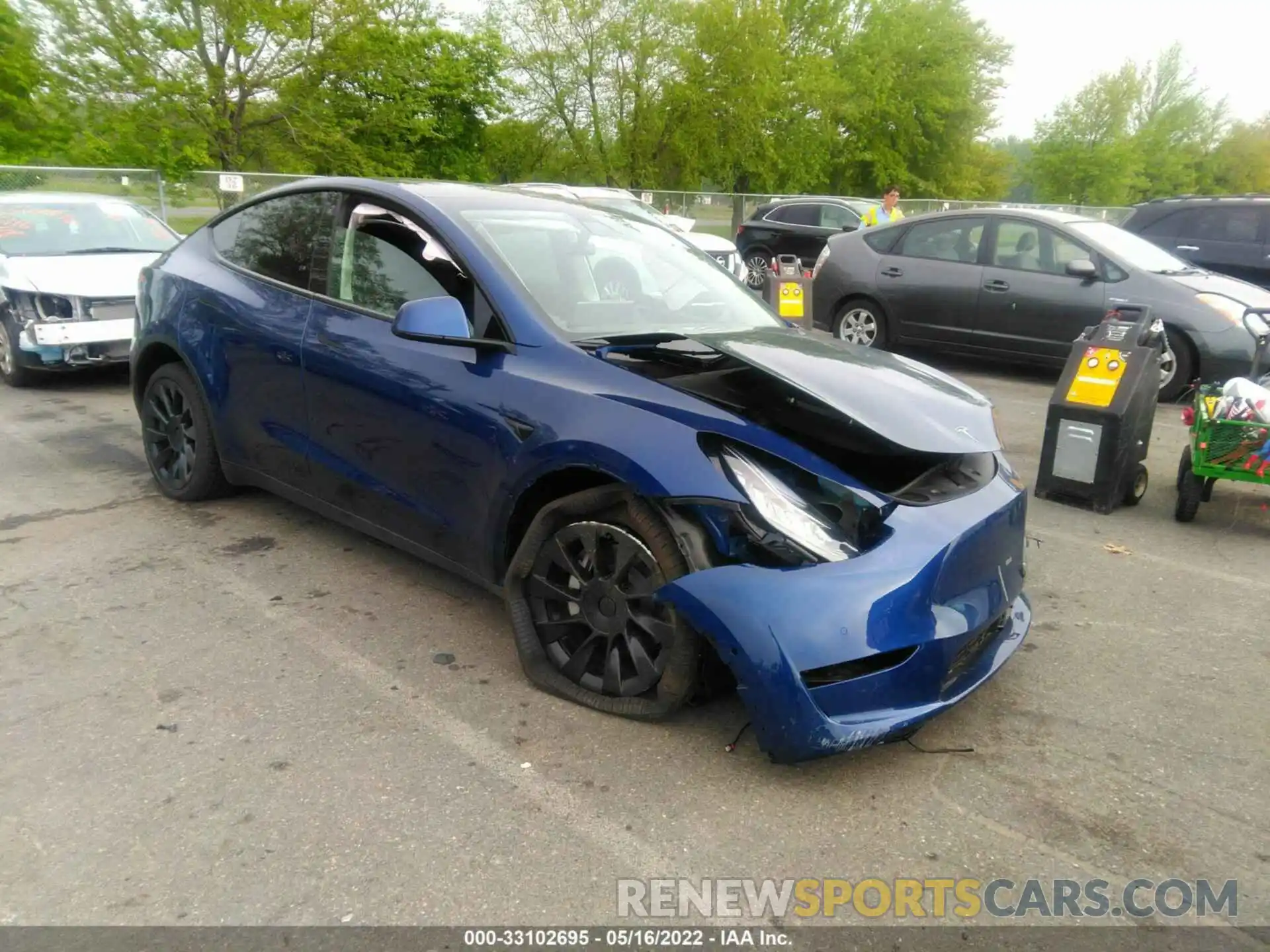 1 Photograph of a damaged car 7SAYGDEE1NF394310 TESLA MODEL Y 2022