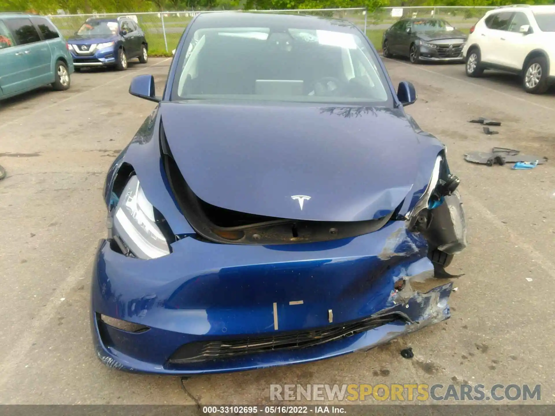 6 Photograph of a damaged car 7SAYGDEE1NF394310 TESLA MODEL Y 2022