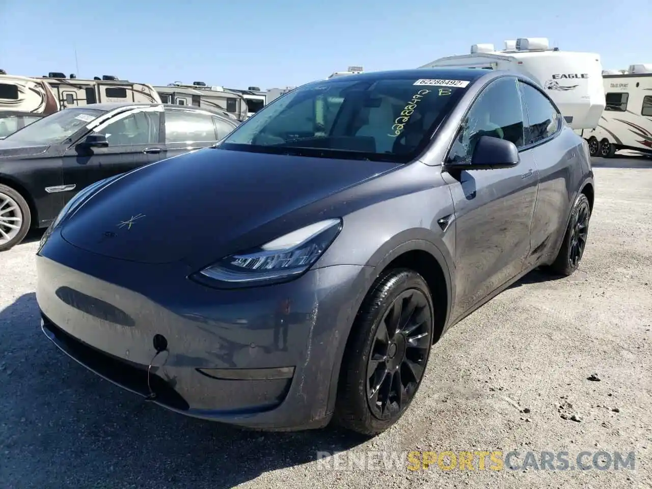 2 Photograph of a damaged car 7SAYGDEE1NF418279 TESLA MODEL Y 2022