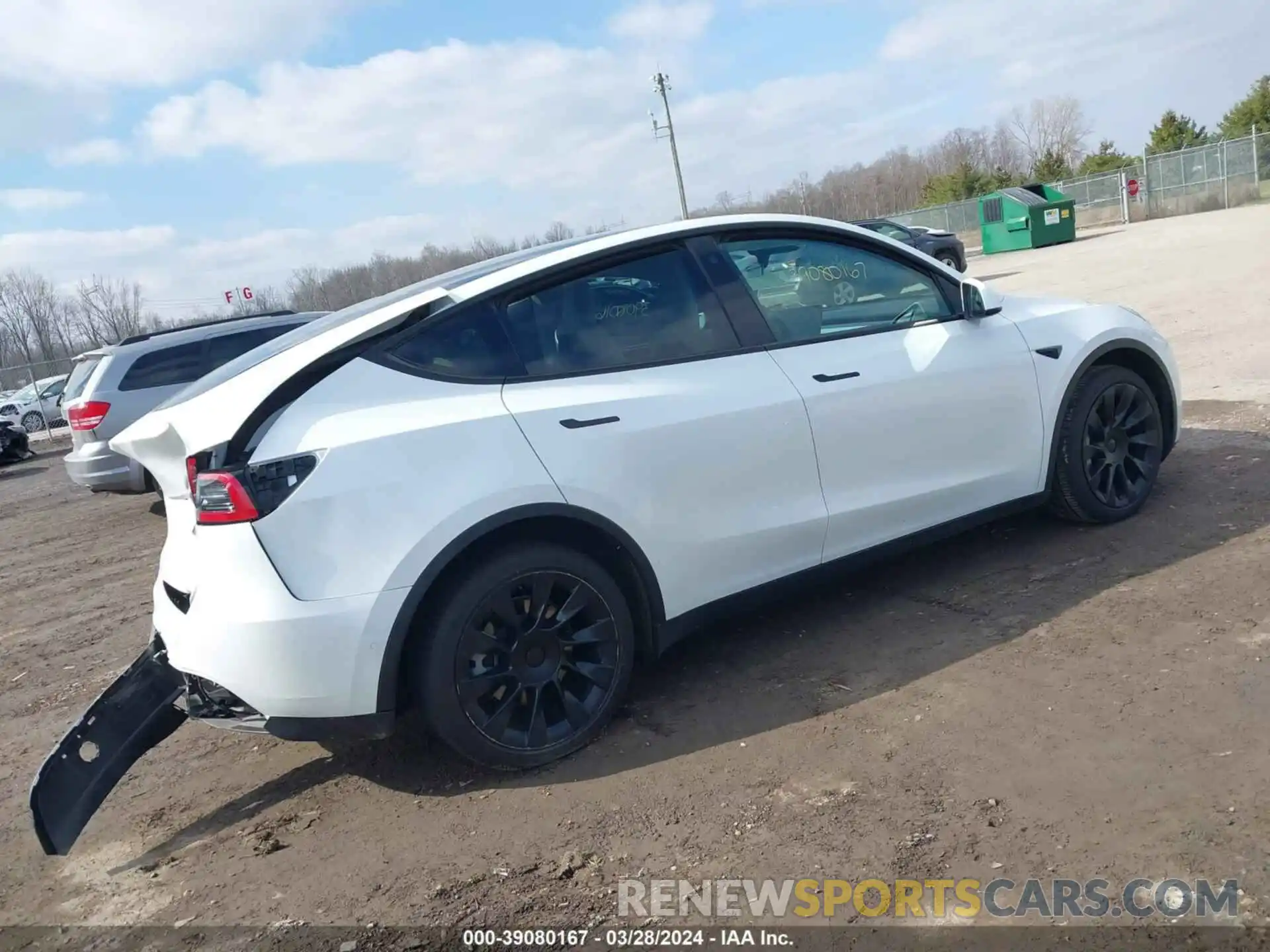 4 Фотография поврежденного автомобиля 7SAYGDEE1NF419206 TESLA MODEL Y 2022