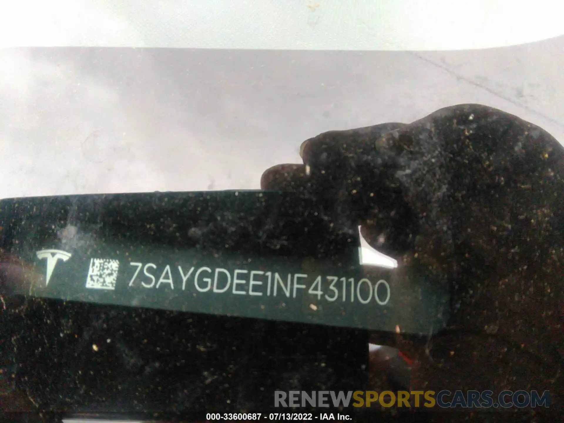 9 Photograph of a damaged car 7SAYGDEE1NF431100 TESLA MODEL Y 2022