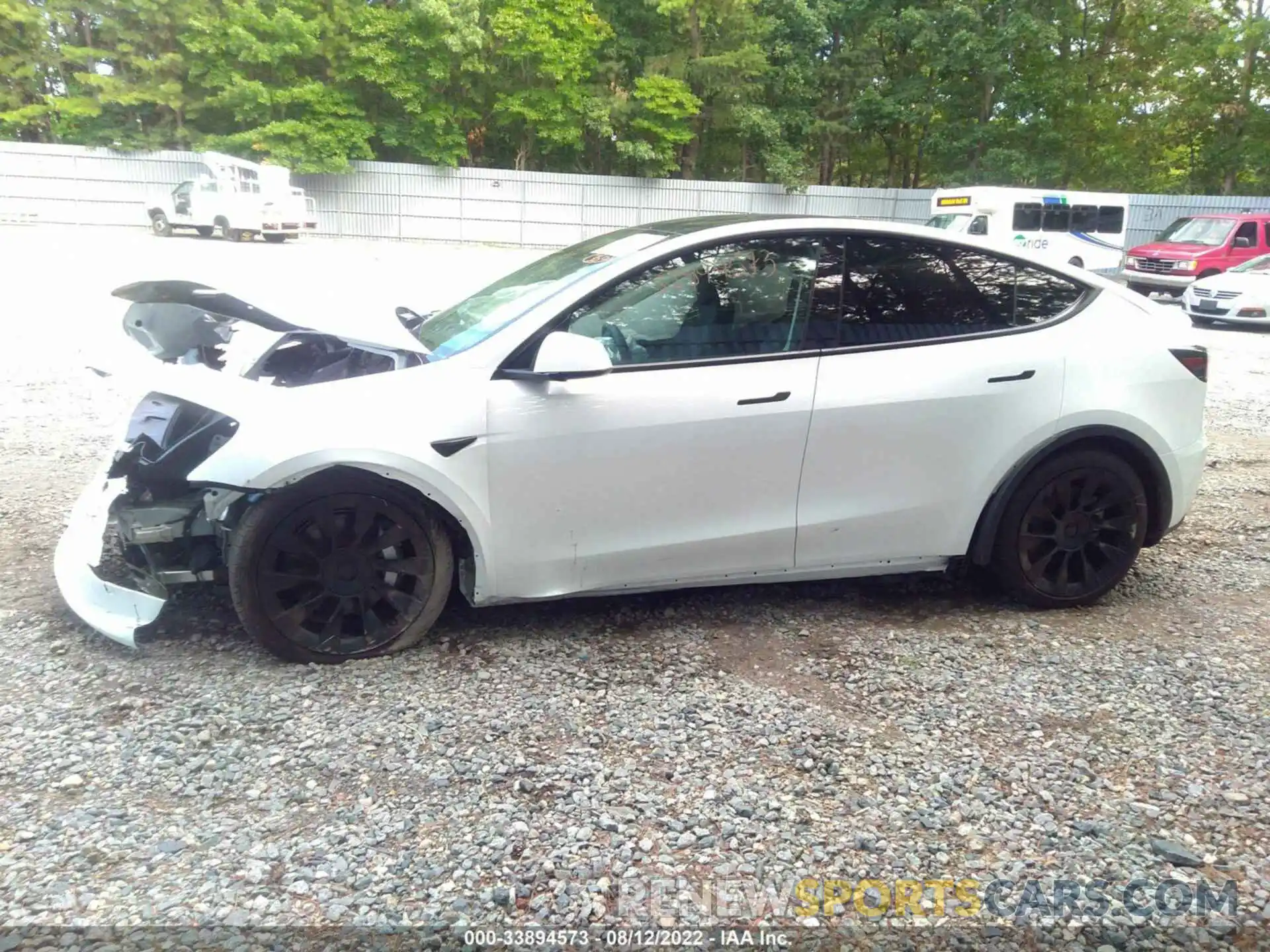 12 Photograph of a damaged car 7SAYGDEE1NF435843 TESLA MODEL Y 2022