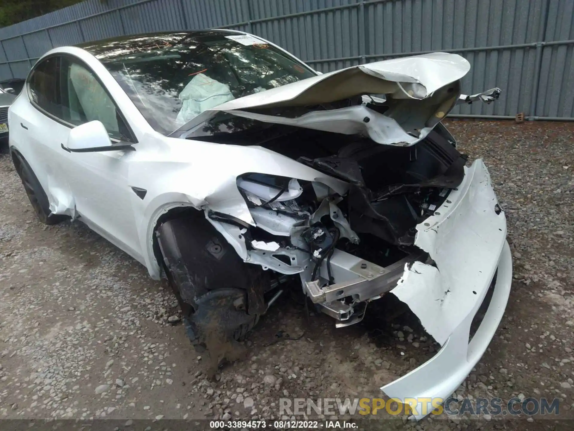 6 Photograph of a damaged car 7SAYGDEE1NF435843 TESLA MODEL Y 2022