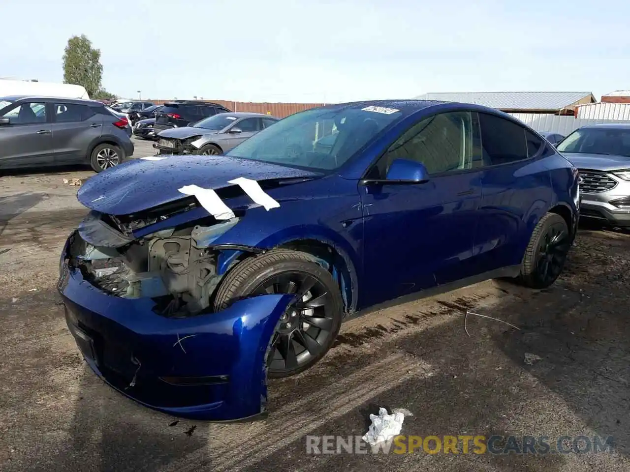 1 Photograph of a damaged car 7SAYGDEE1NF480538 TESLA MODEL Y 2022