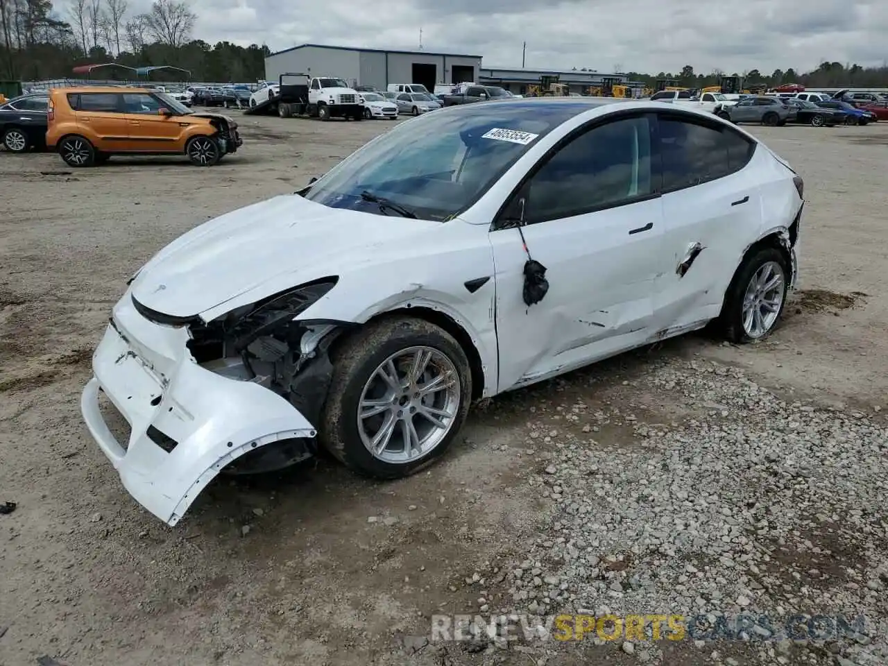 1 Photograph of a damaged car 7SAYGDEE1NF490650 TESLA MODEL Y 2022