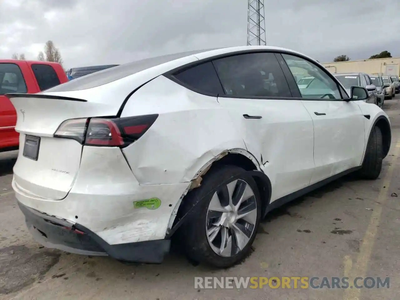 3 Photograph of a damaged car 7SAYGDEE1NF517670 TESLA MODEL Y 2022