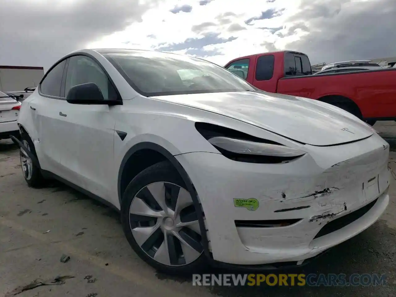 4 Фотография поврежденного автомобиля 7SAYGDEE1NF517670 TESLA MODEL Y 2022