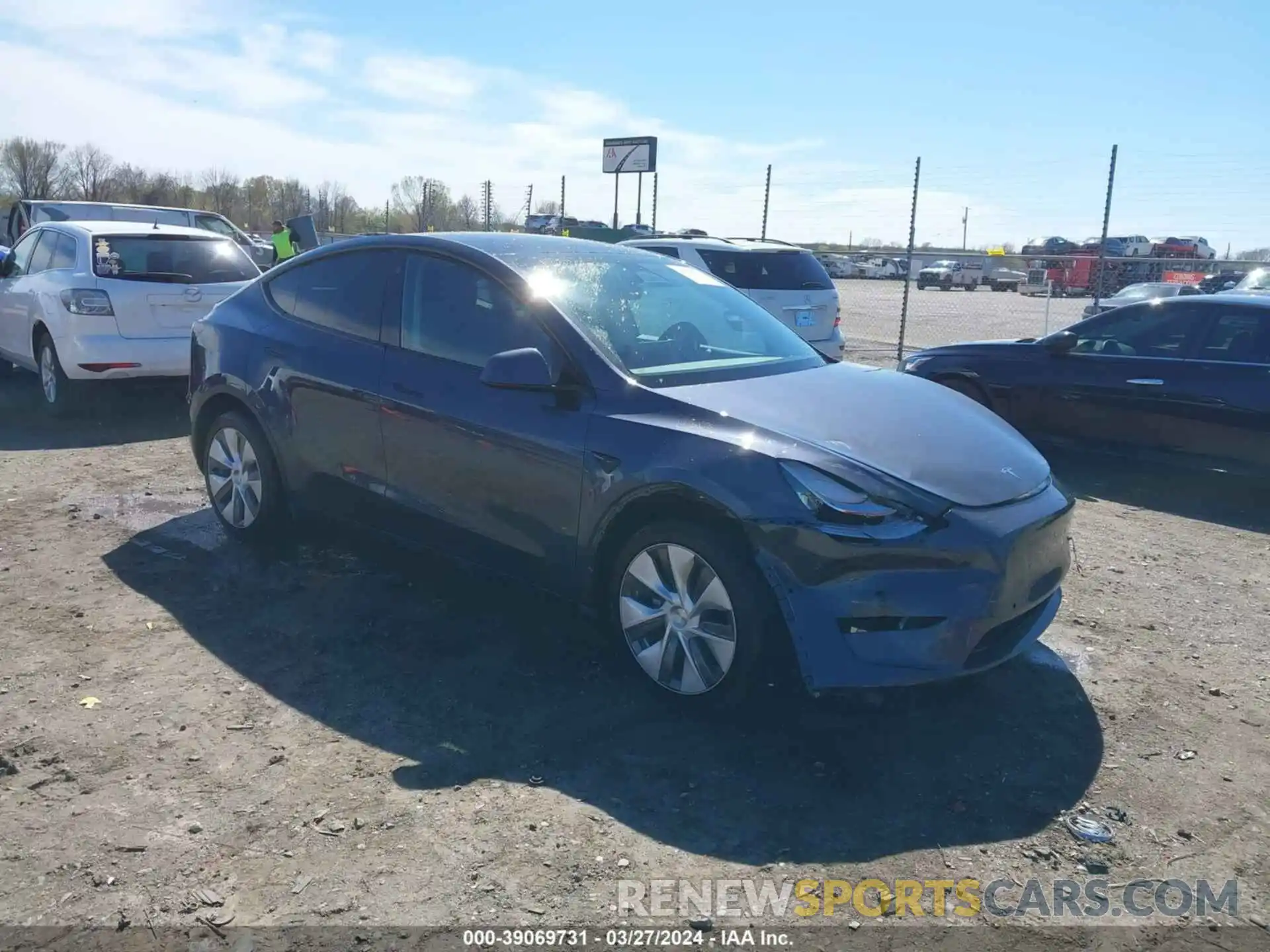 1 Photograph of a damaged car 7SAYGDEE2NA009673 TESLA MODEL Y 2022