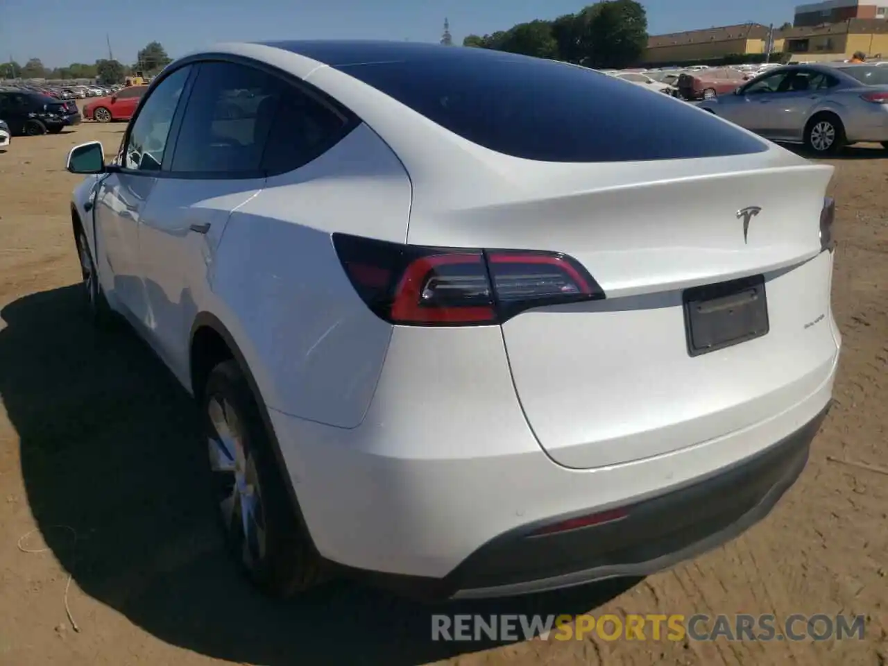 3 Photograph of a damaged car 7SAYGDEE2NF321611 TESLA MODEL Y 2022