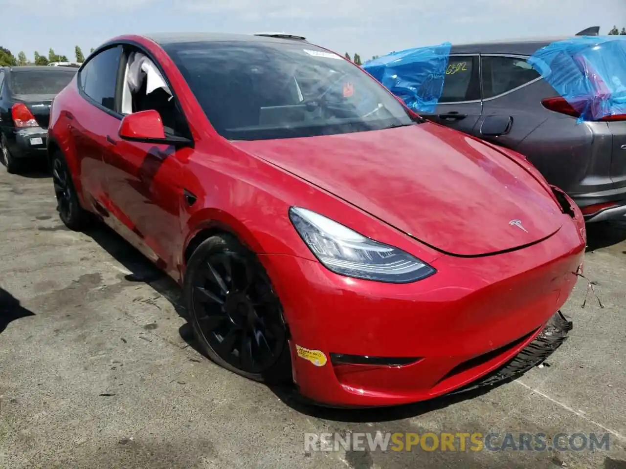 1 Фотография поврежденного автомобиля 7SAYGDEE2NF321916 TESLA MODEL Y 2022