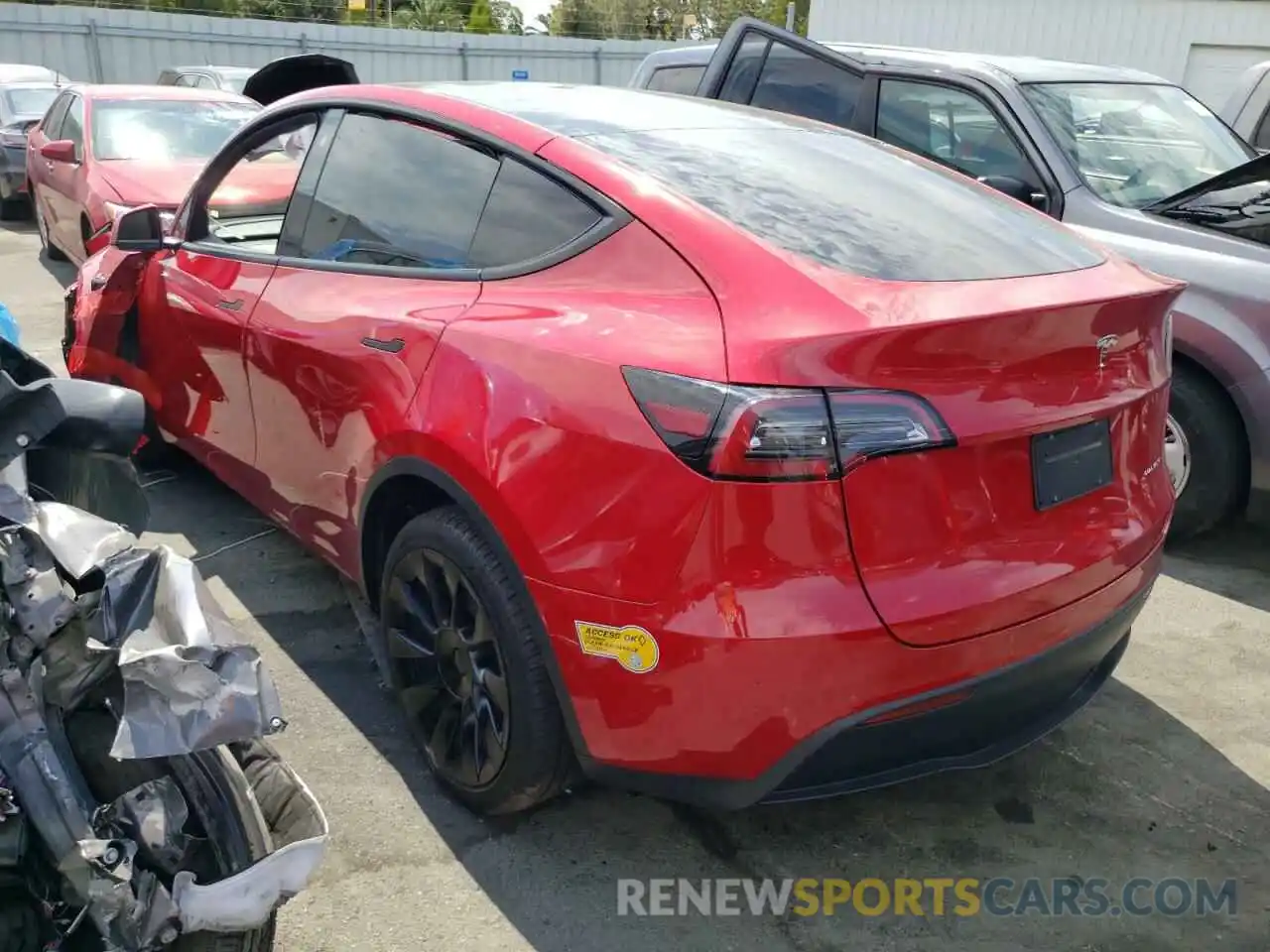 3 Photograph of a damaged car 7SAYGDEE2NF321916 TESLA MODEL Y 2022