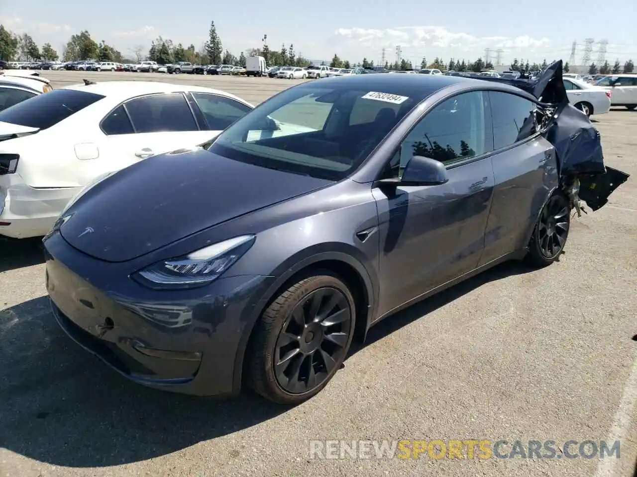 1 Фотография поврежденного автомобиля 7SAYGDEE2NF323469 TESLA MODEL Y 2022