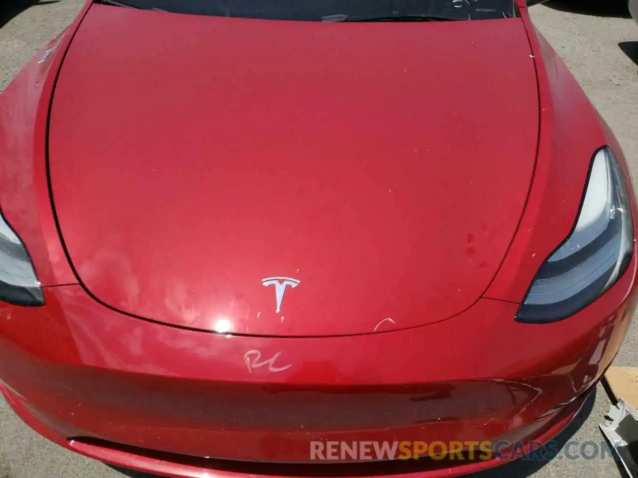 7 Photograph of a damaged car 7SAYGDEE2NF350381 TESLA MODEL Y 2022