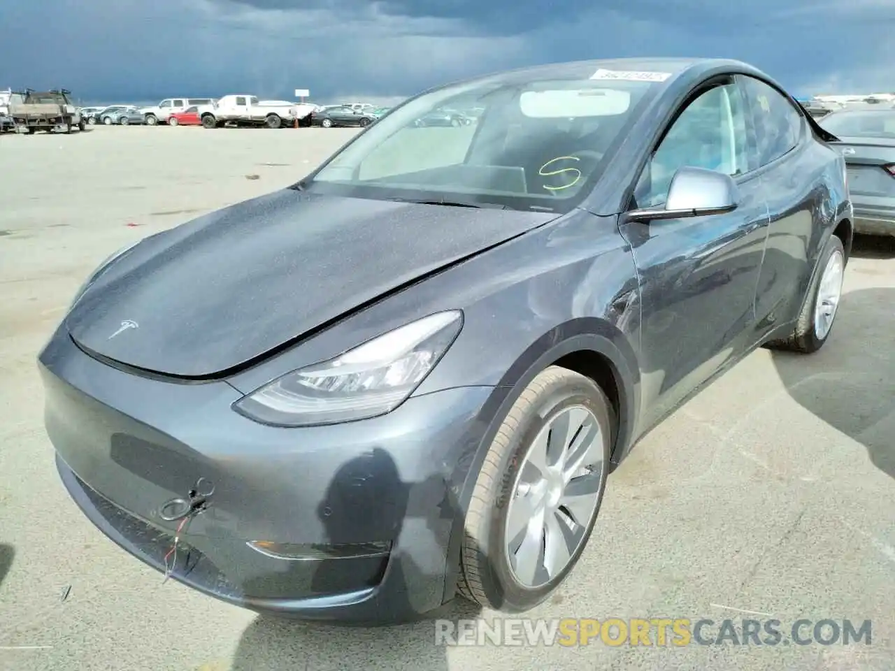 2 Photograph of a damaged car 7SAYGDEE2NF359386 TESLA MODEL Y 2022