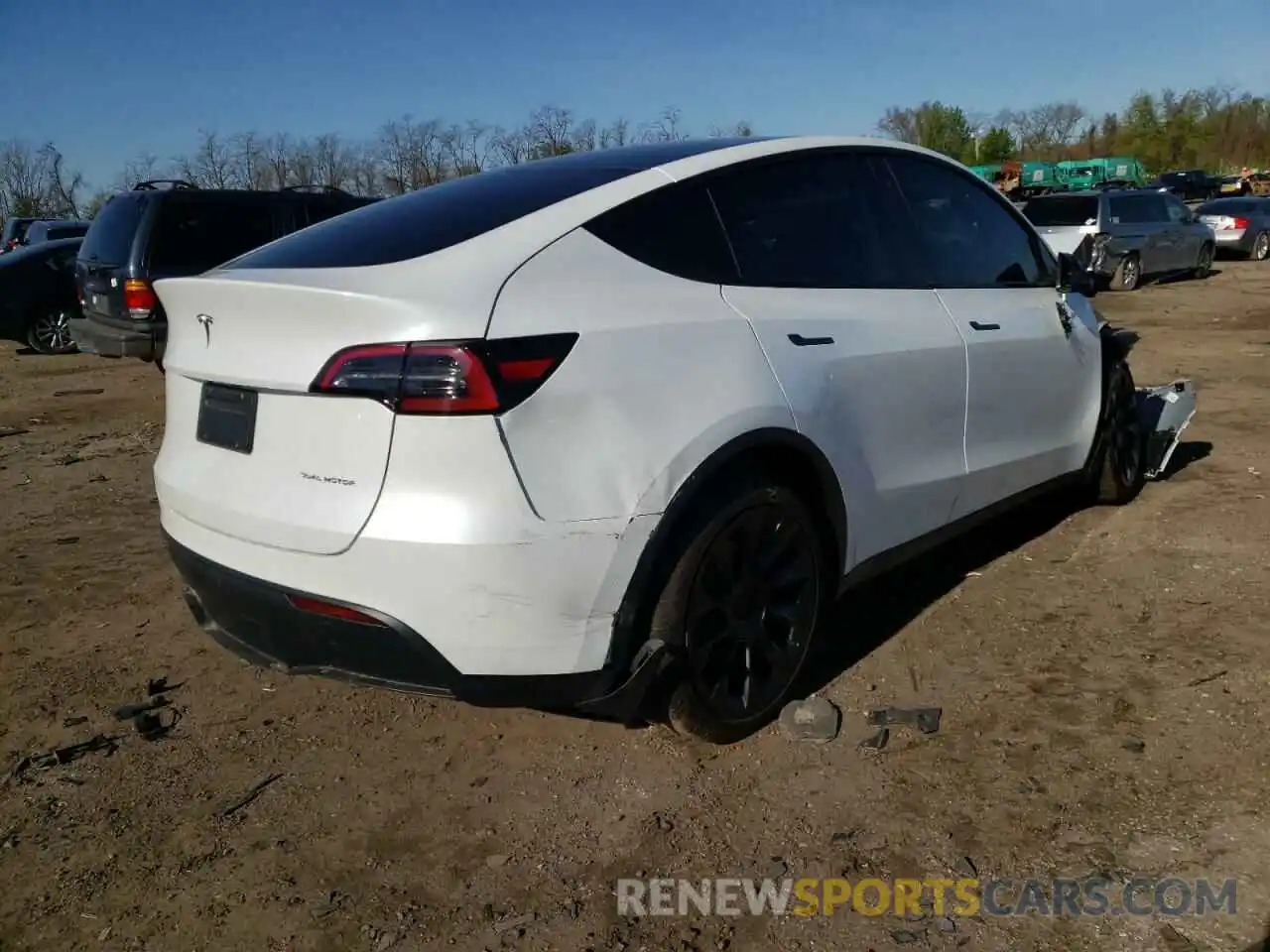 4 Фотография поврежденного автомобиля 7SAYGDEE2NF363972 TESLA MODEL Y 2022