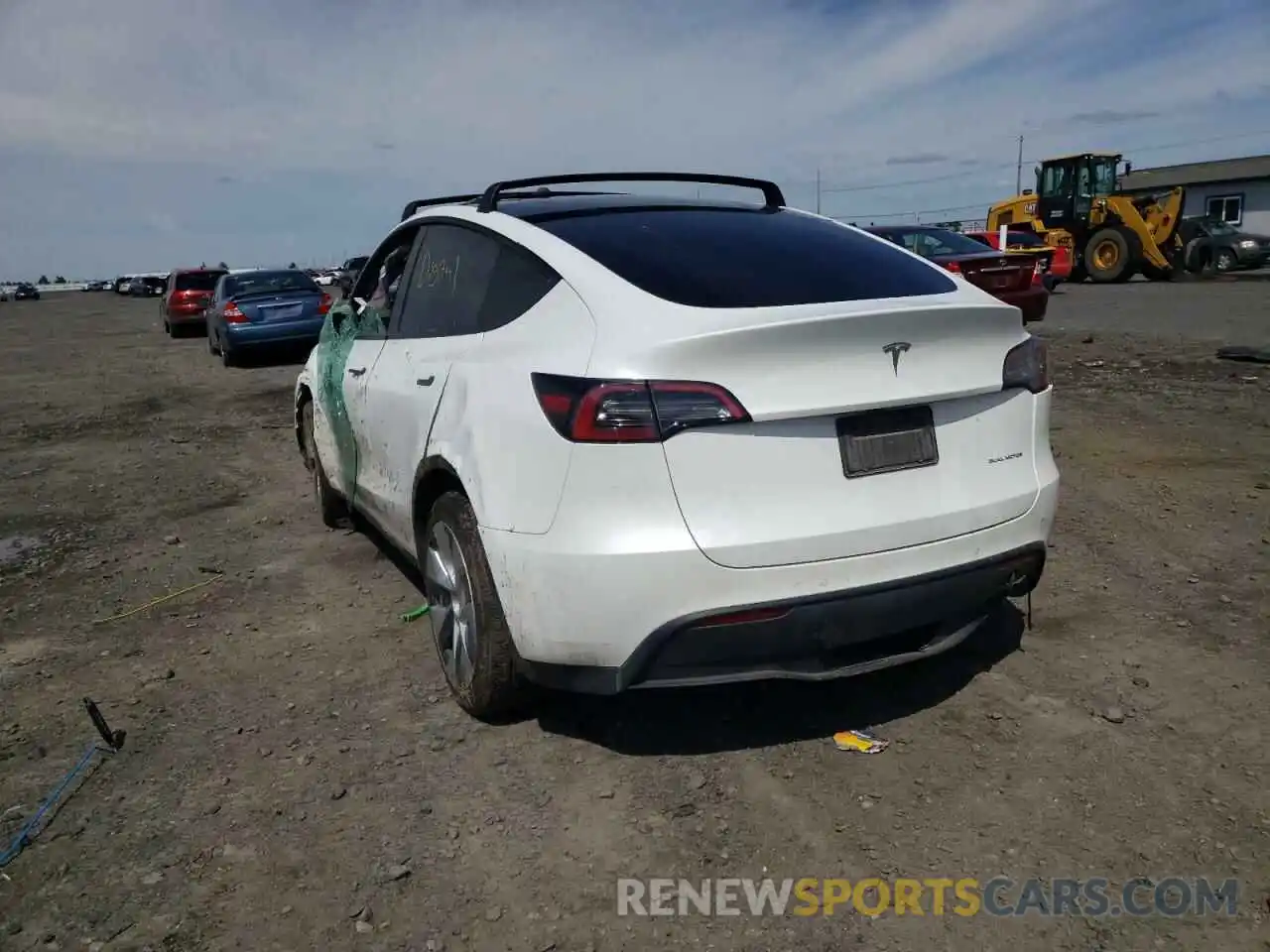 3 Photograph of a damaged car 7SAYGDEE2NF364975 TESLA MODEL Y 2022