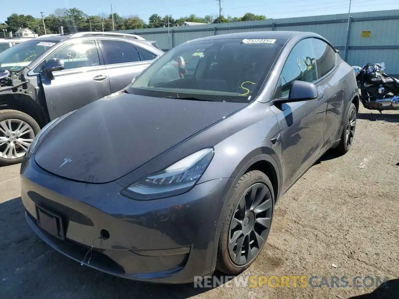 2 Фотография поврежденного автомобиля 7SAYGDEE2NF386359 TESLA MODEL Y 2022