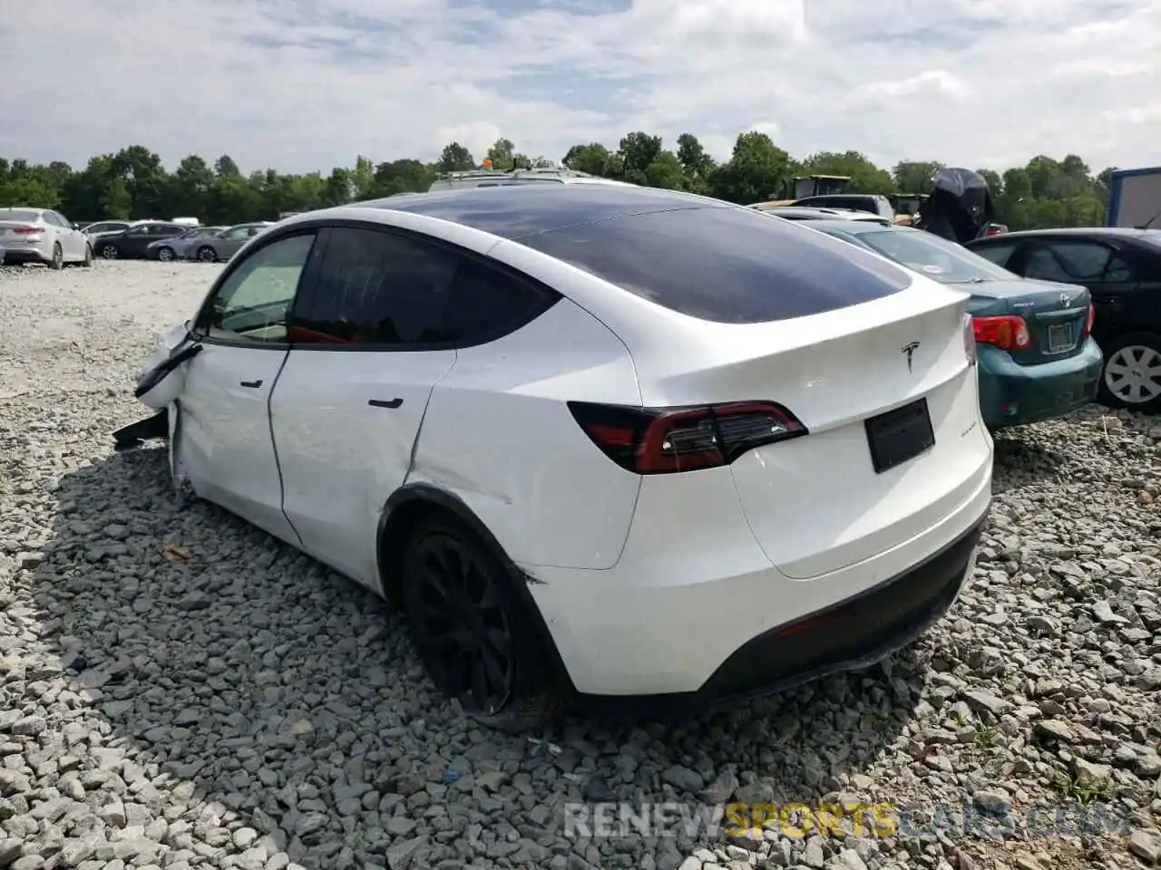 3 Фотография поврежденного автомобиля 7SAYGDEE2NF387463 TESLA MODEL Y 2022