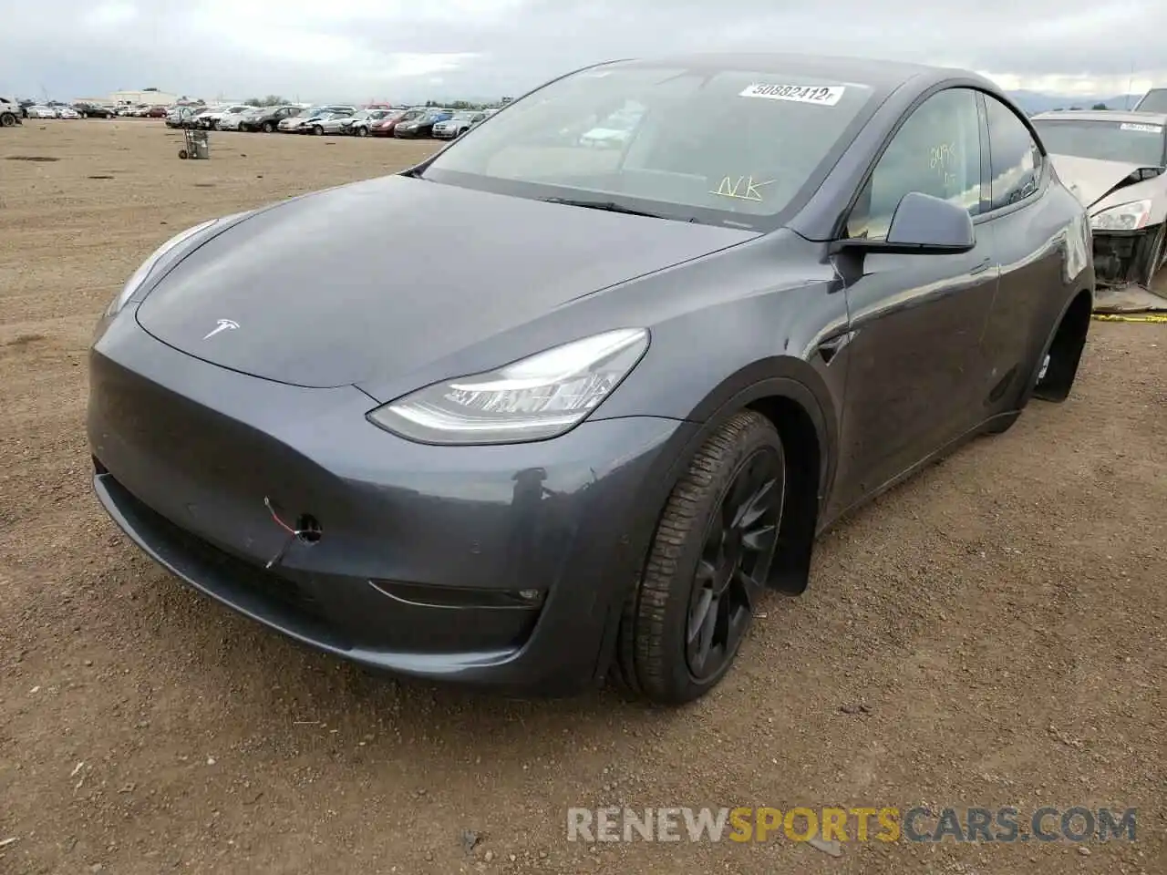 2 Фотография поврежденного автомобиля 7SAYGDEE2NF422826 TESLA MODEL Y 2022