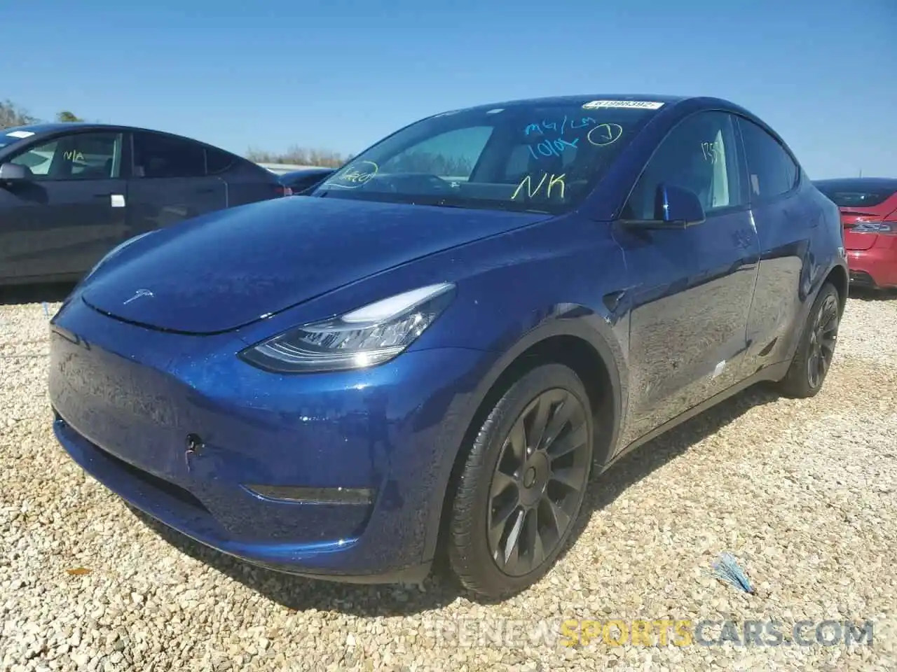 2 Фотография поврежденного автомобиля 7SAYGDEE2NF437276 TESLA MODEL Y 2022