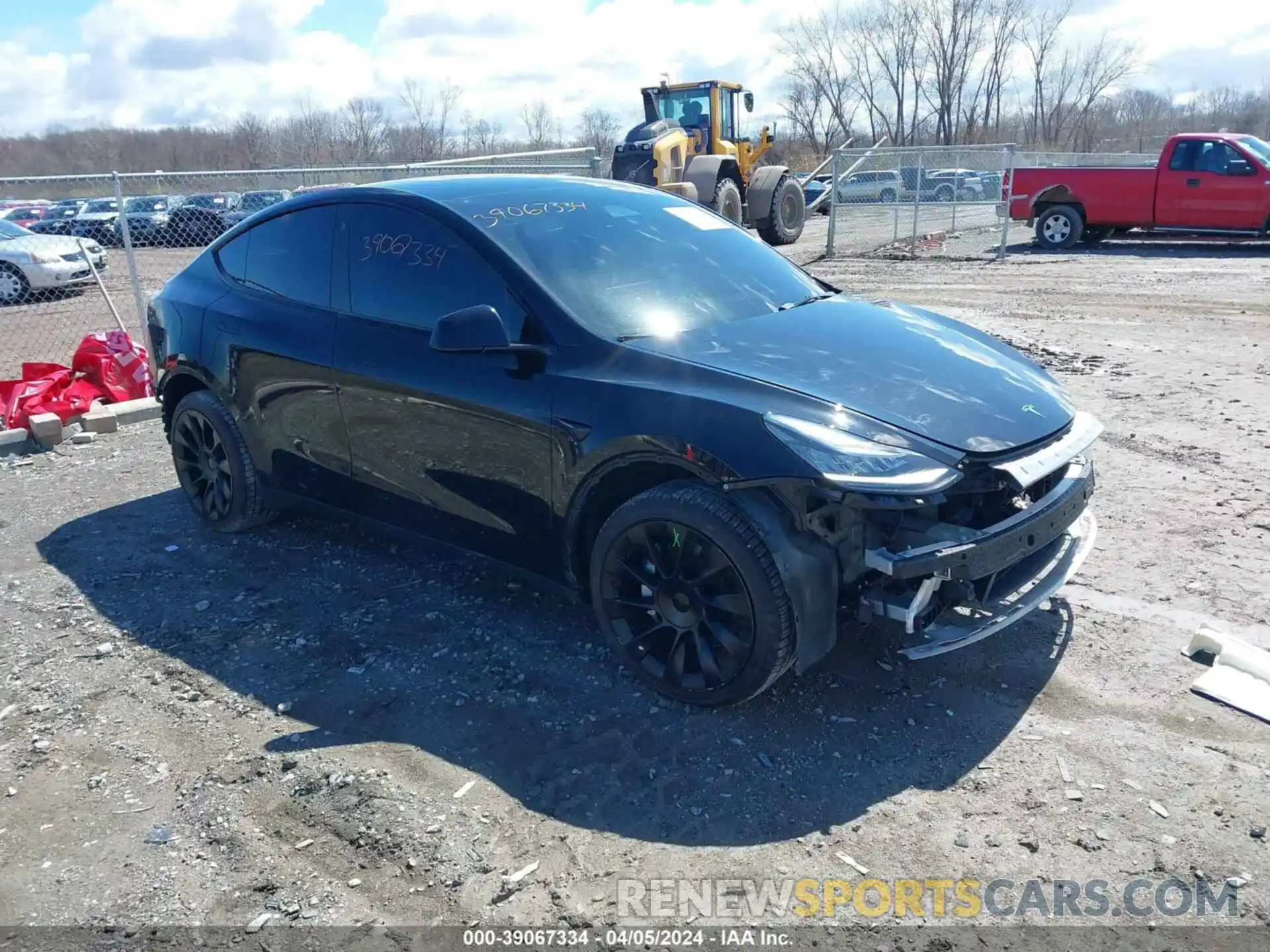 1 Photograph of a damaged car 7SAYGDEE2NF480936 TESLA MODEL Y 2022