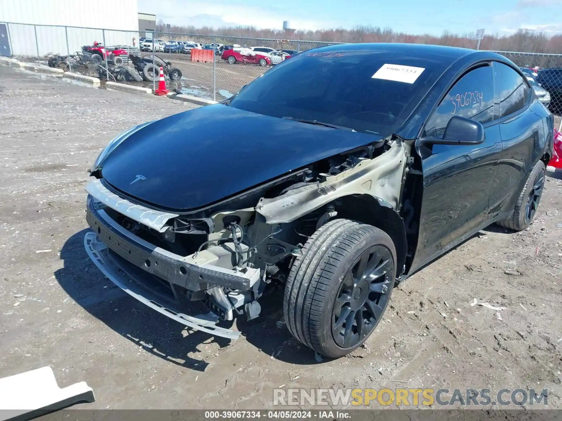 6 Photograph of a damaged car 7SAYGDEE2NF480936 TESLA MODEL Y 2022