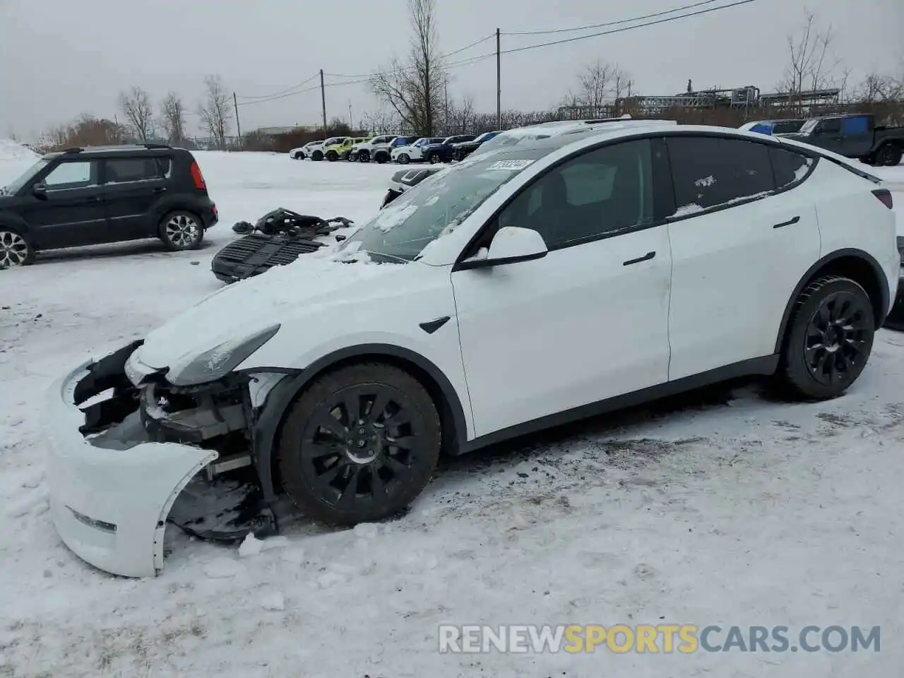 1 Photograph of a damaged car 7SAYGDEE2NF534817 TESLA MODEL Y 2022