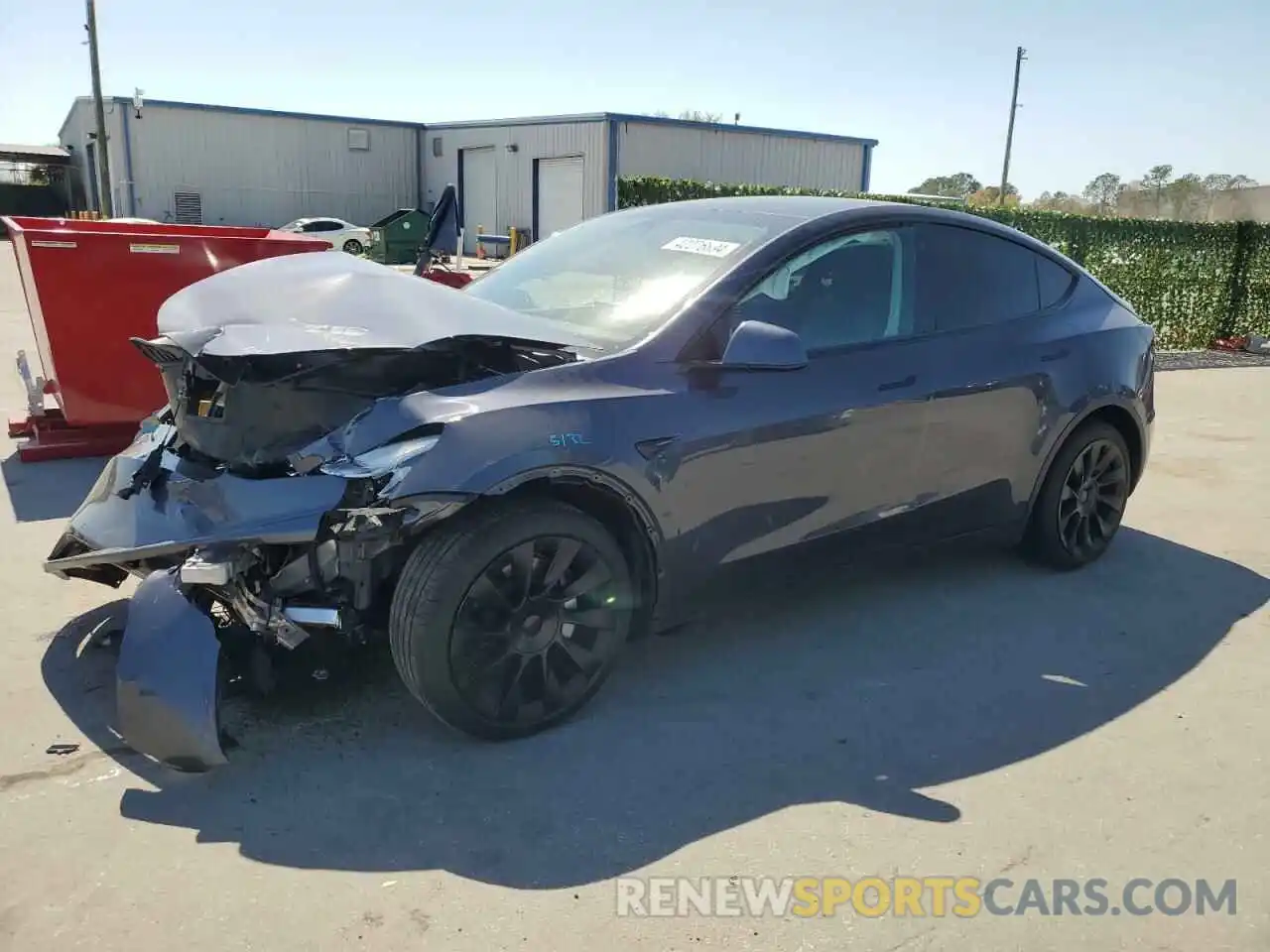 1 Photograph of a damaged car 7SAYGDEE3NF311282 TESLA MODEL Y 2022