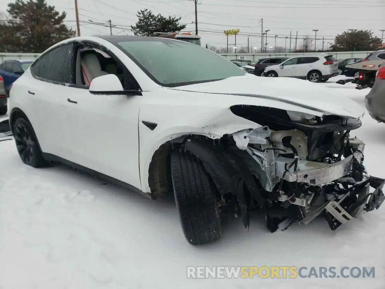 1 Photograph of a damaged car 7SAYGDEE3NF312867 TESLA MODEL Y 2022