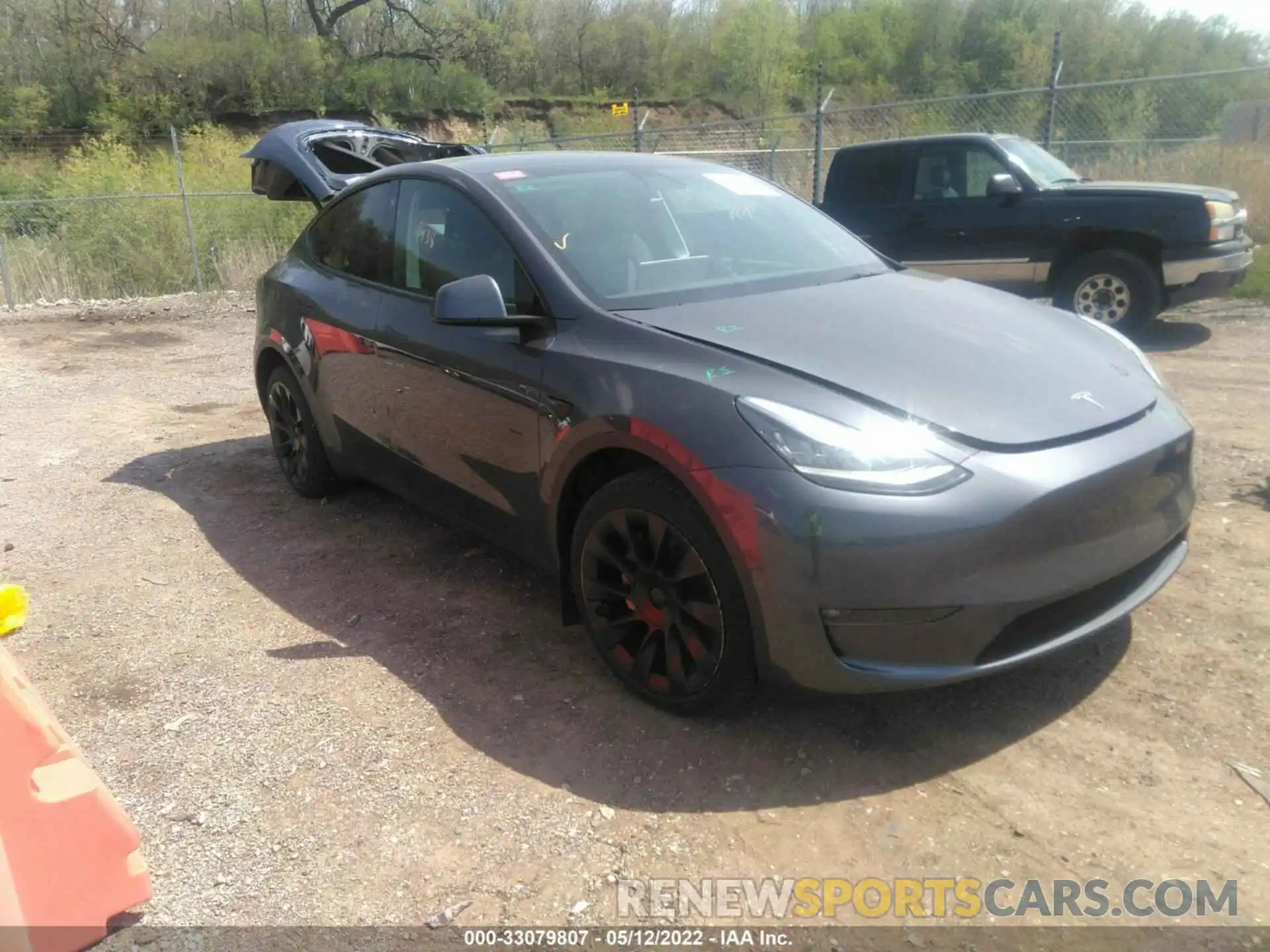 1 Photograph of a damaged car 7SAYGDEE3NF318068 TESLA MODEL Y 2022