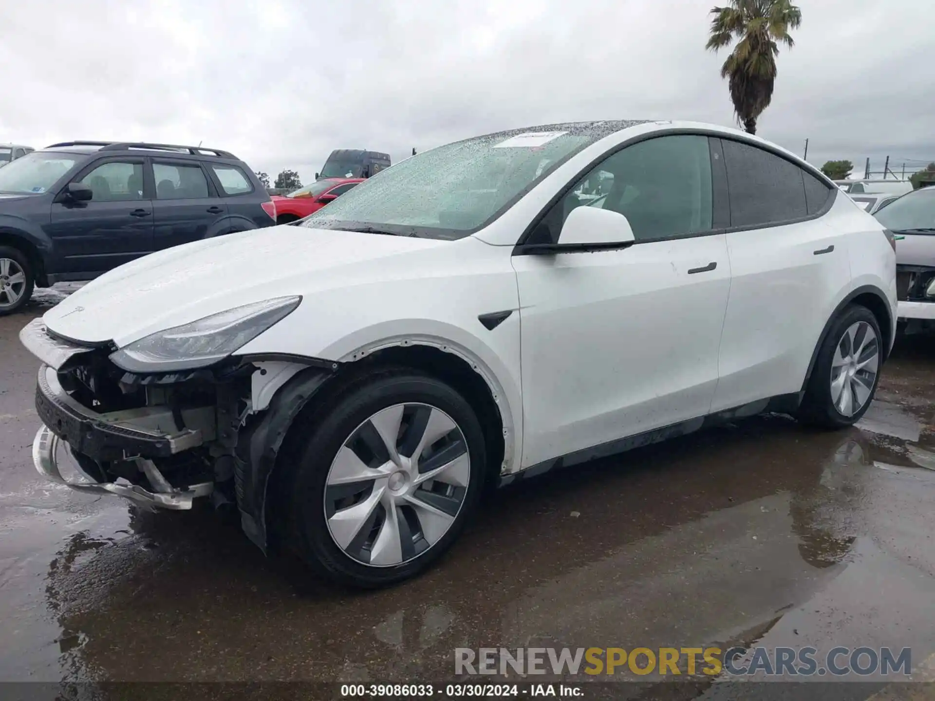 2 Photograph of a damaged car 7SAYGDEE3NF322315 TESLA MODEL Y 2022