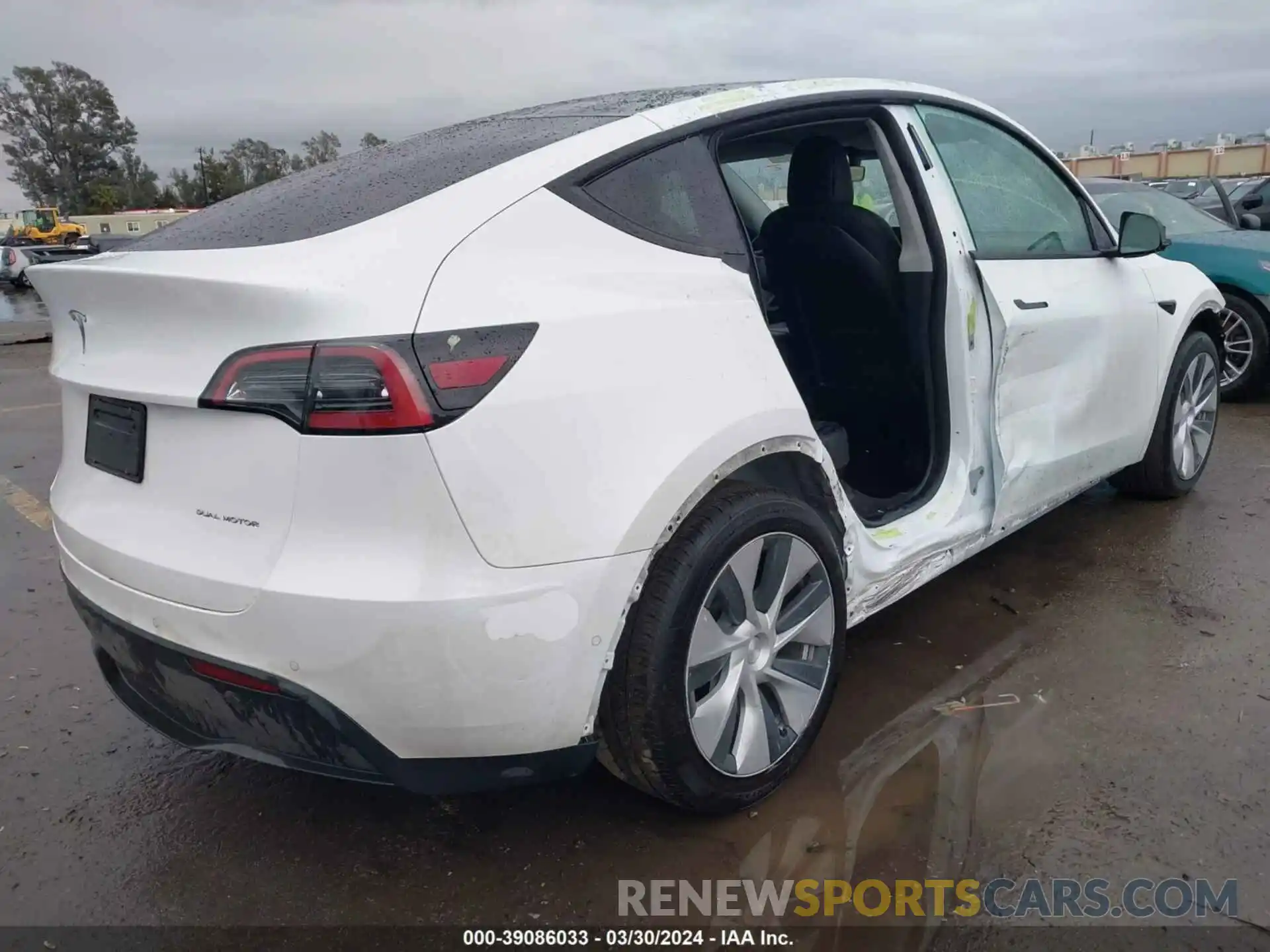 4 Фотография поврежденного автомобиля 7SAYGDEE3NF322315 TESLA MODEL Y 2022