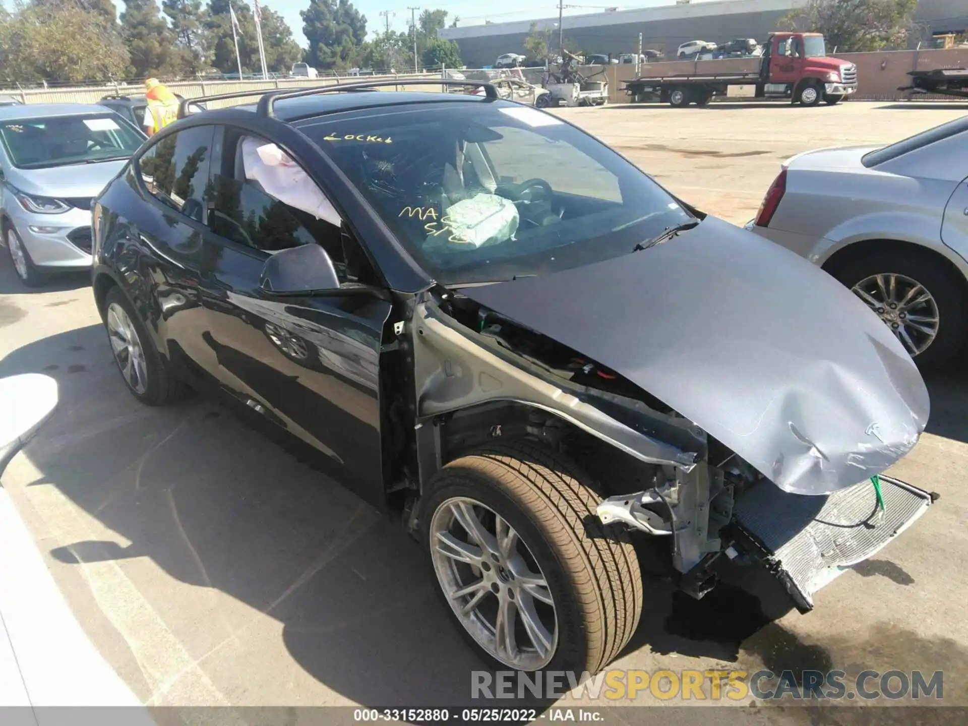 1 Photograph of a damaged car 7SAYGDEE3NF341981 TESLA MODEL Y 2022