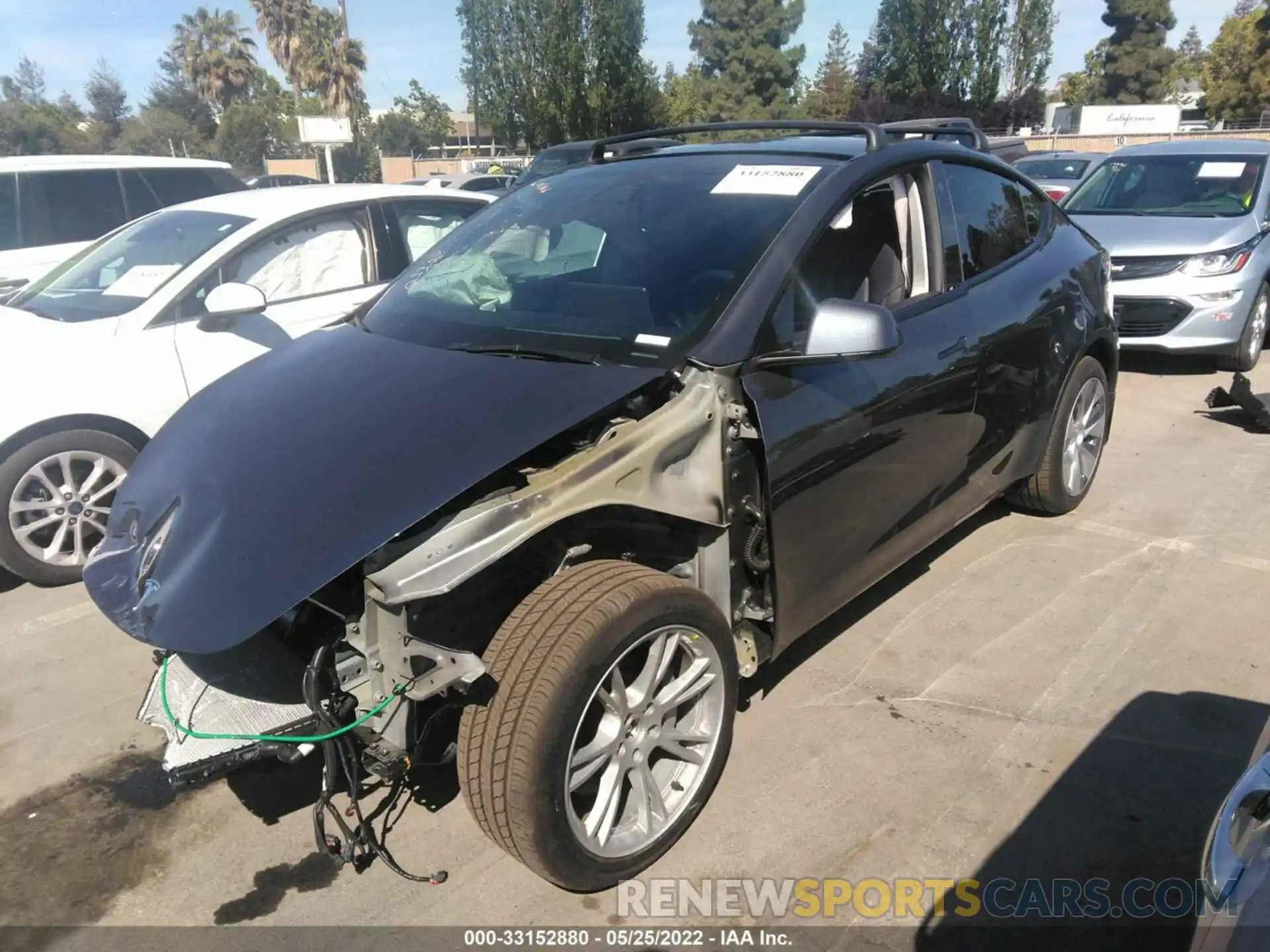 2 Photograph of a damaged car 7SAYGDEE3NF341981 TESLA MODEL Y 2022