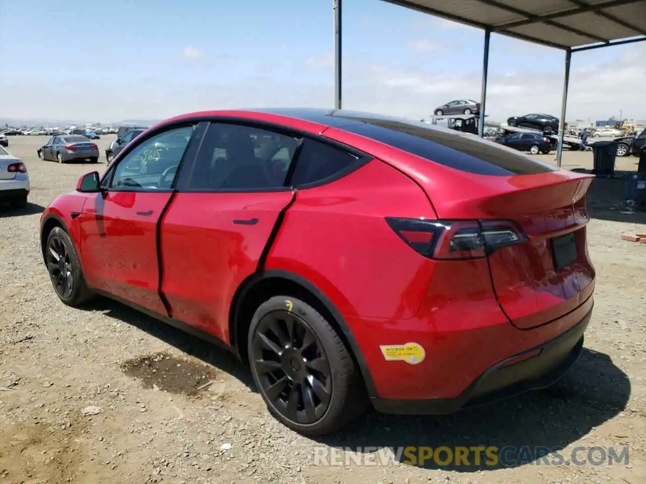 3 Фотография поврежденного автомобиля 7SAYGDEE3NF343777 TESLA MODEL Y 2022