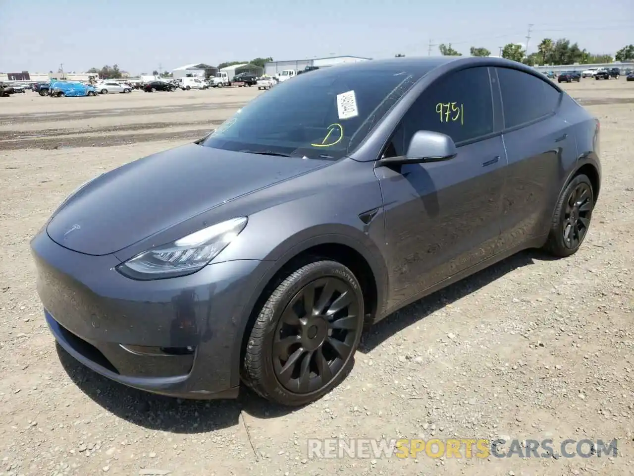 2 Фотография поврежденного автомобиля 7SAYGDEE3NF345559 TESLA MODEL Y 2022