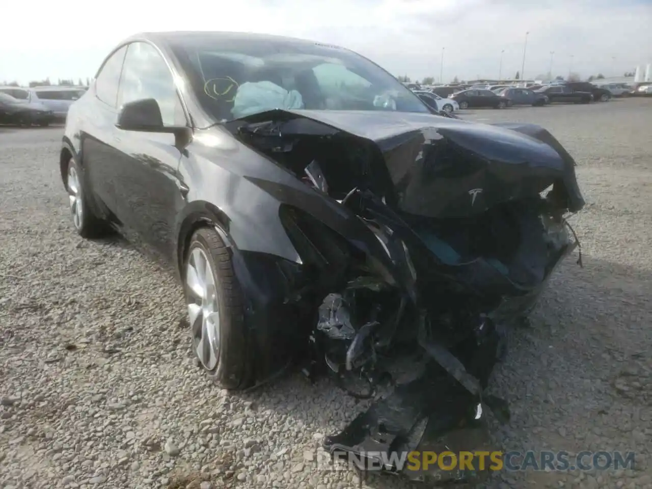 1 Photograph of a damaged car 7SAYGDEE3NF350552 TESLA MODEL Y 2022