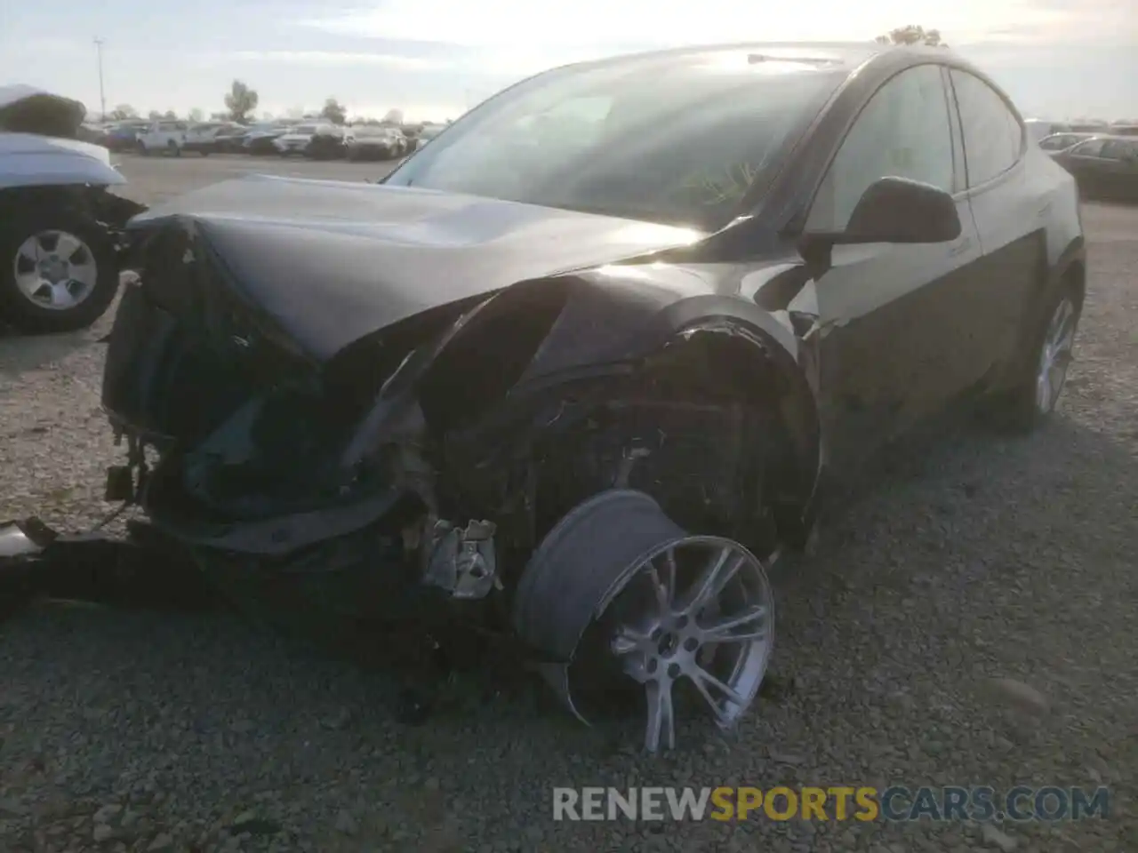 2 Photograph of a damaged car 7SAYGDEE3NF350552 TESLA MODEL Y 2022