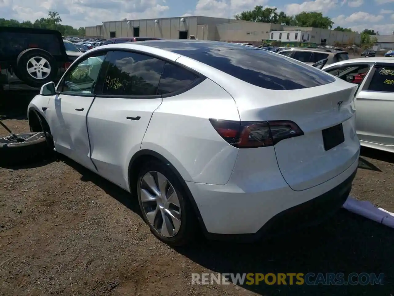 3 Photograph of a damaged car 7SAYGDEE3NF353760 TESLA MODEL Y 2022