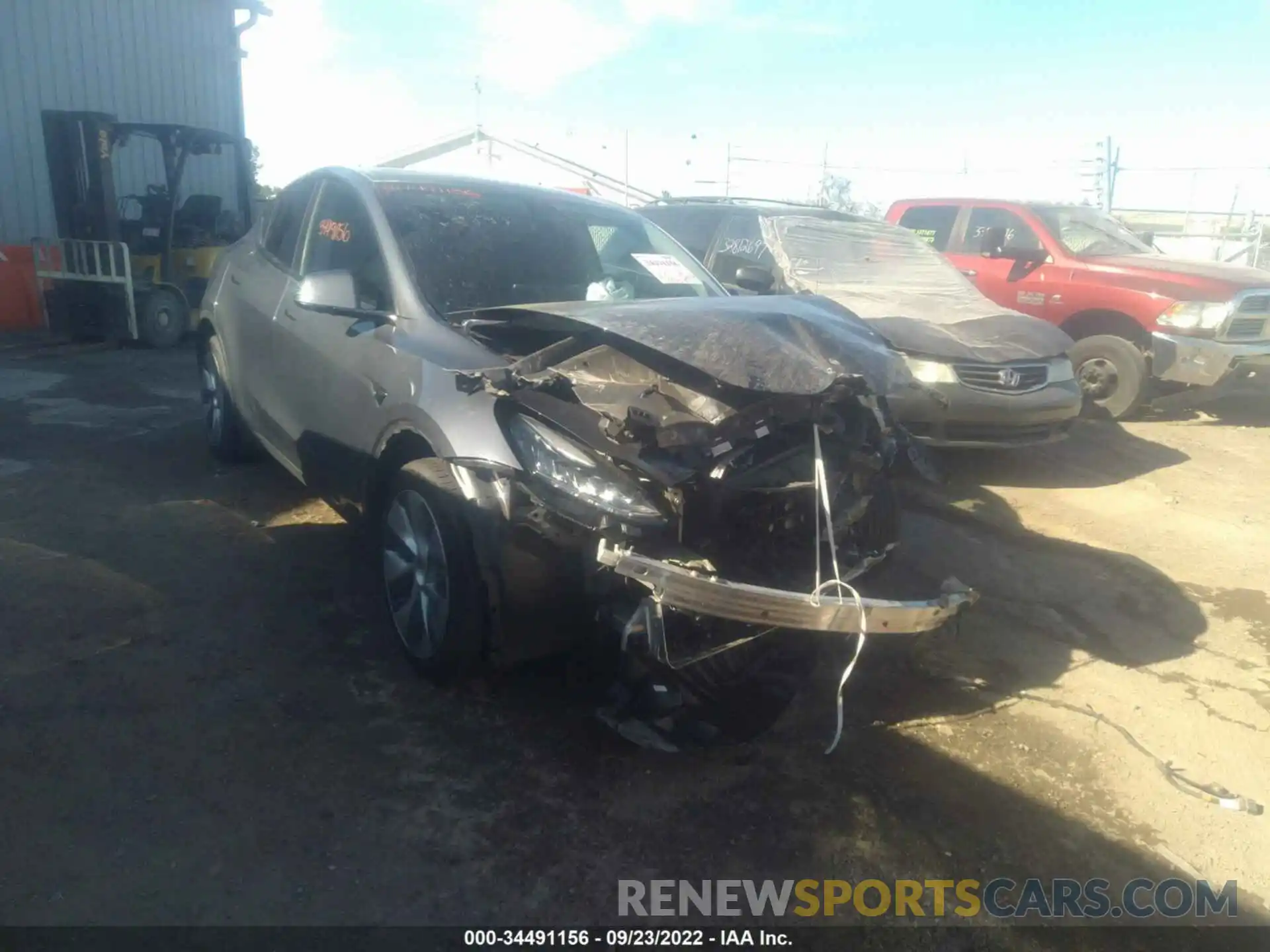 1 Photograph of a damaged car 7SAYGDEE3NF362510 TESLA MODEL Y 2022