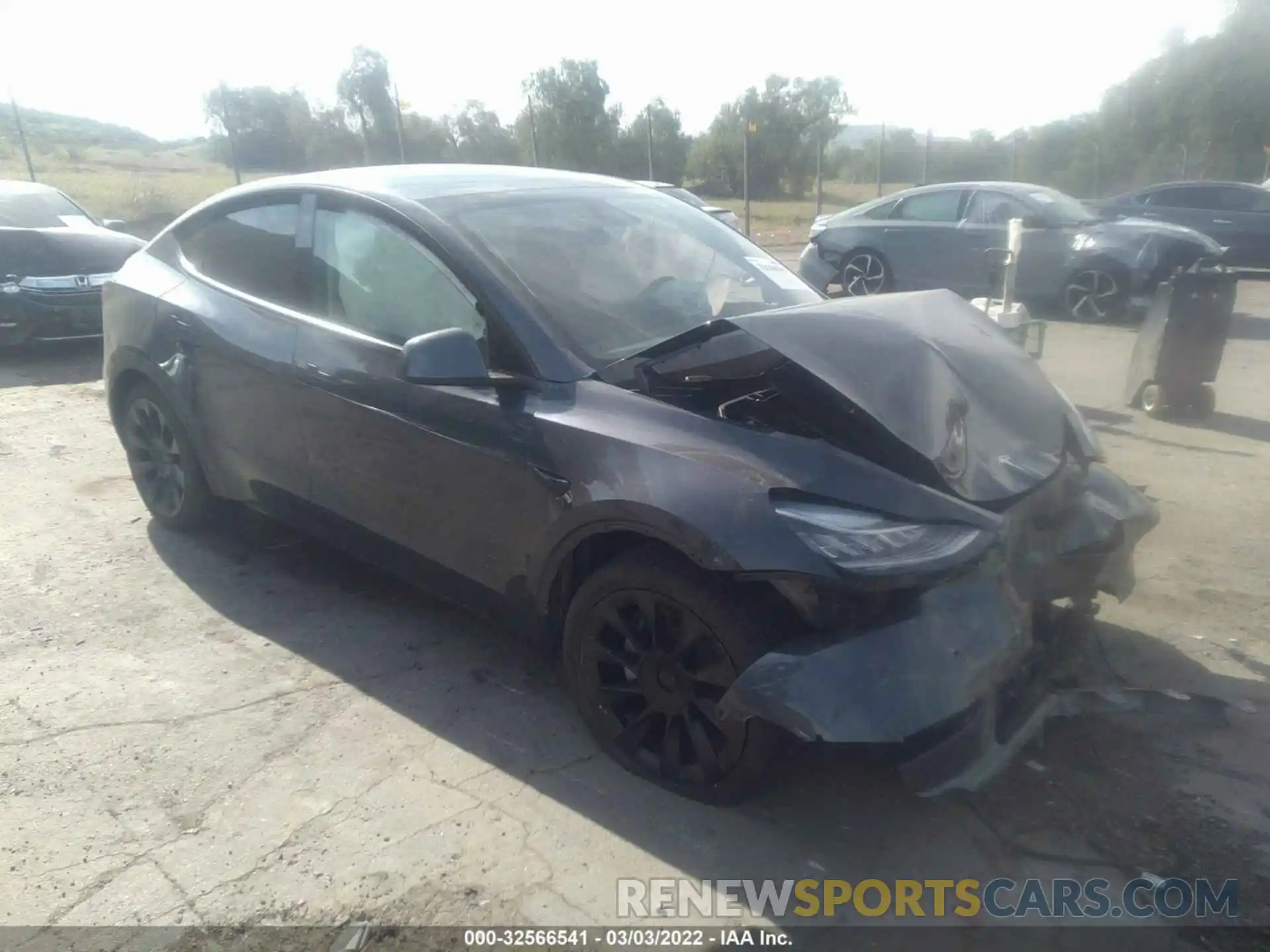 1 Photograph of a damaged car 7SAYGDEE3NF364418 TESLA MODEL Y 2022