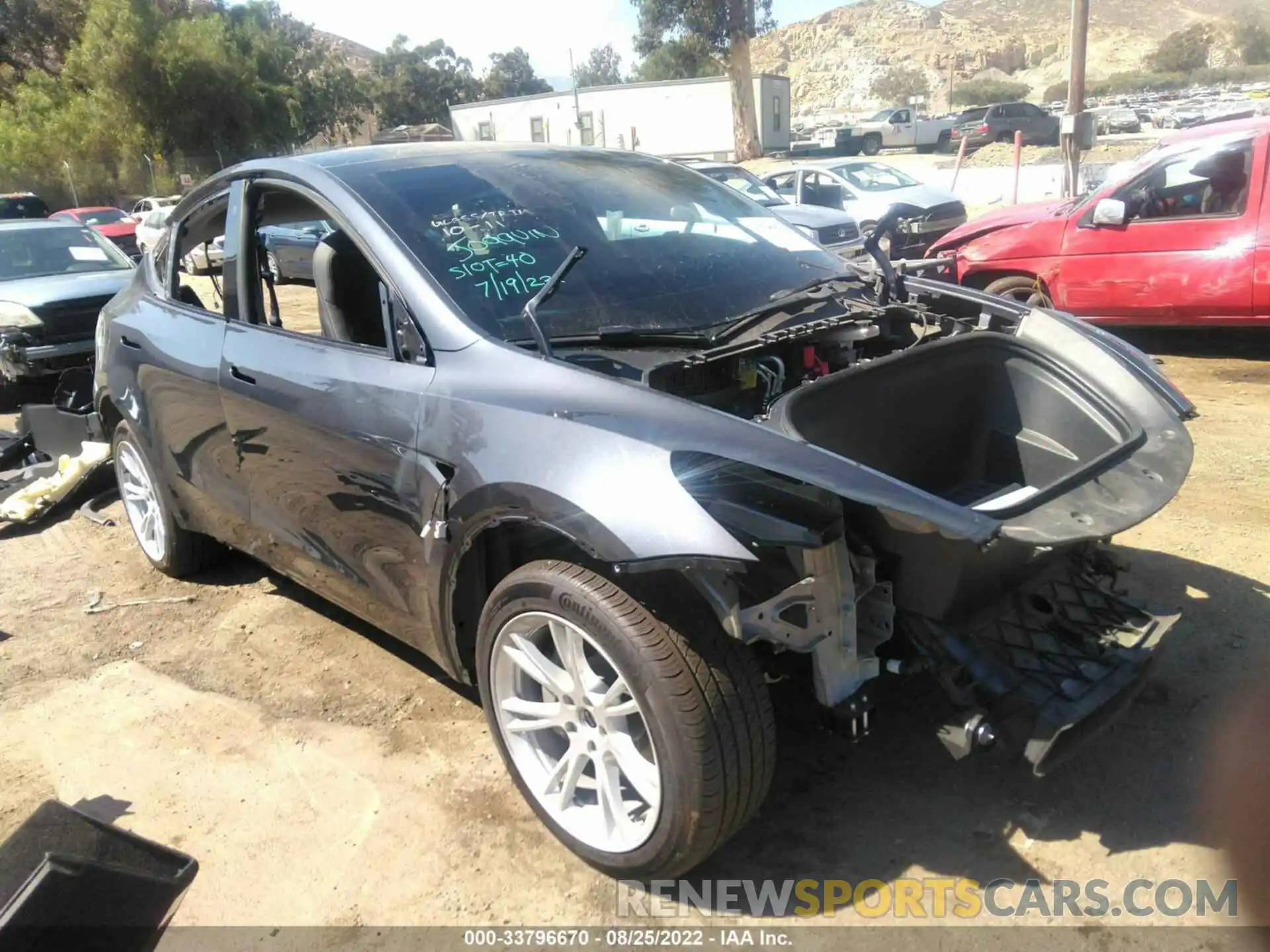 1 Photograph of a damaged car 7SAYGDEE3NF365908 TESLA MODEL Y 2022