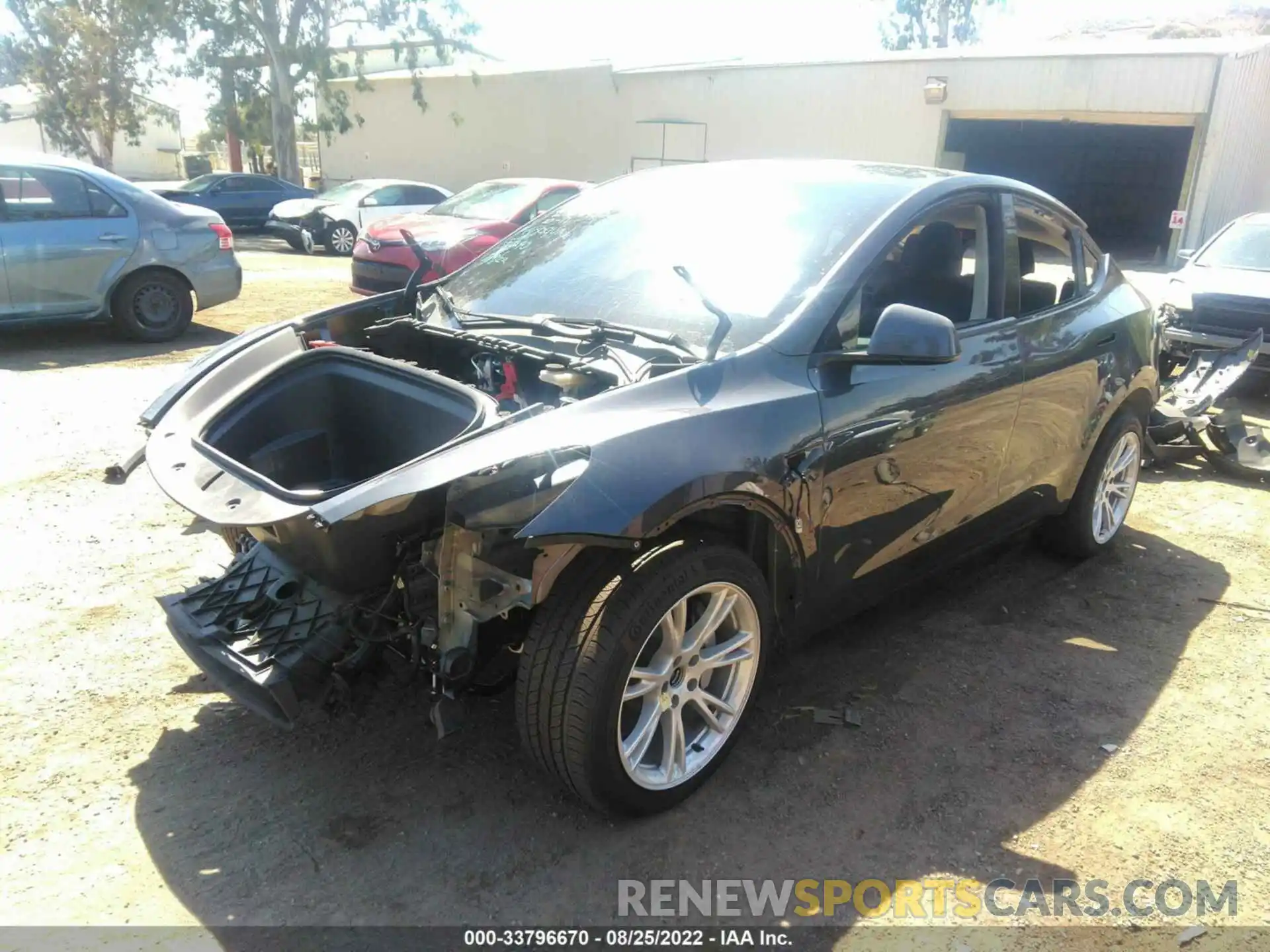 2 Photograph of a damaged car 7SAYGDEE3NF365908 TESLA MODEL Y 2022