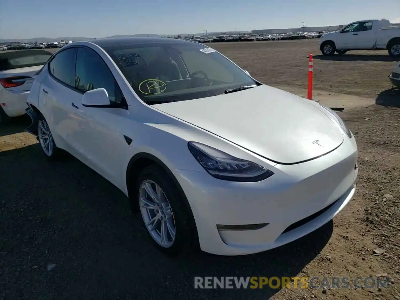 1 Фотография поврежденного автомобиля 7SAYGDEE3NF423239 TESLA MODEL Y 2022