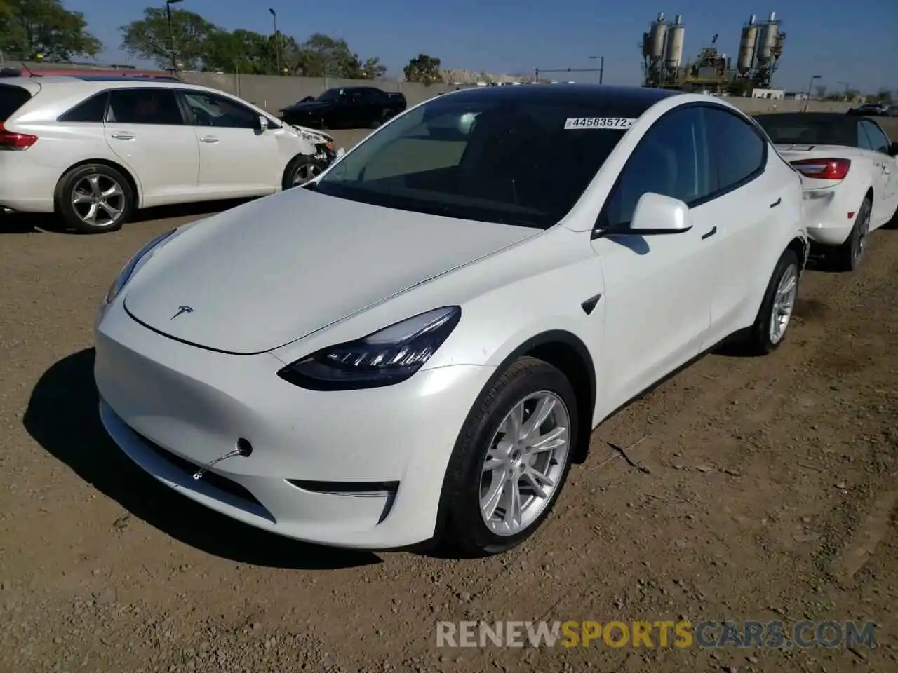 2 Photograph of a damaged car 7SAYGDEE3NF423239 TESLA MODEL Y 2022