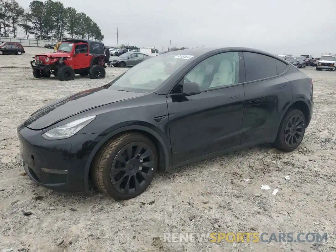 1 Photograph of a damaged car 7SAYGDEE3NF453034 TESLA MODEL Y 2022